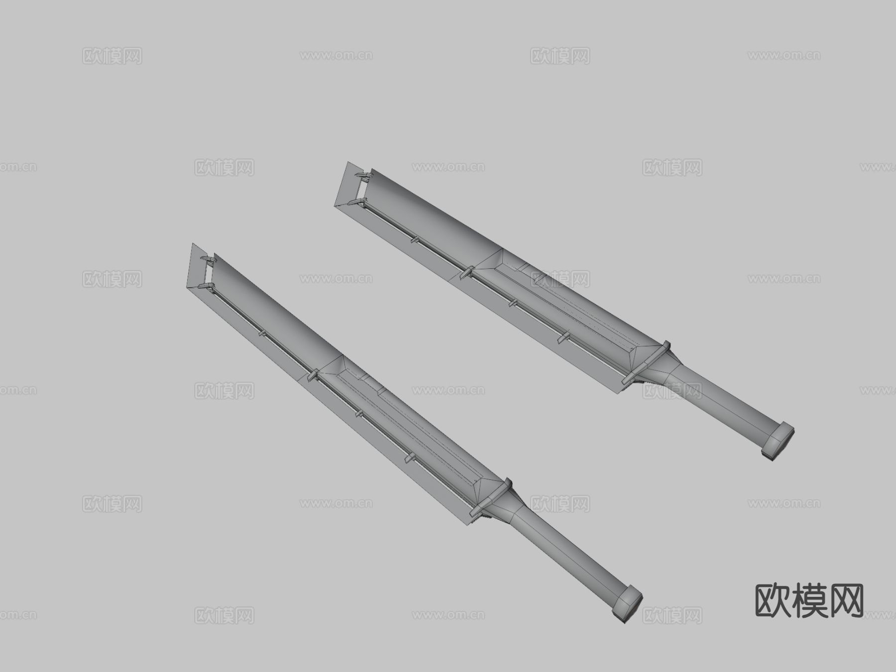 赛博朋克剑3d模型