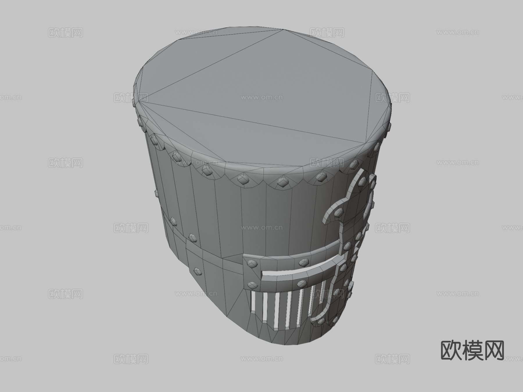 骑士头盔3d模型