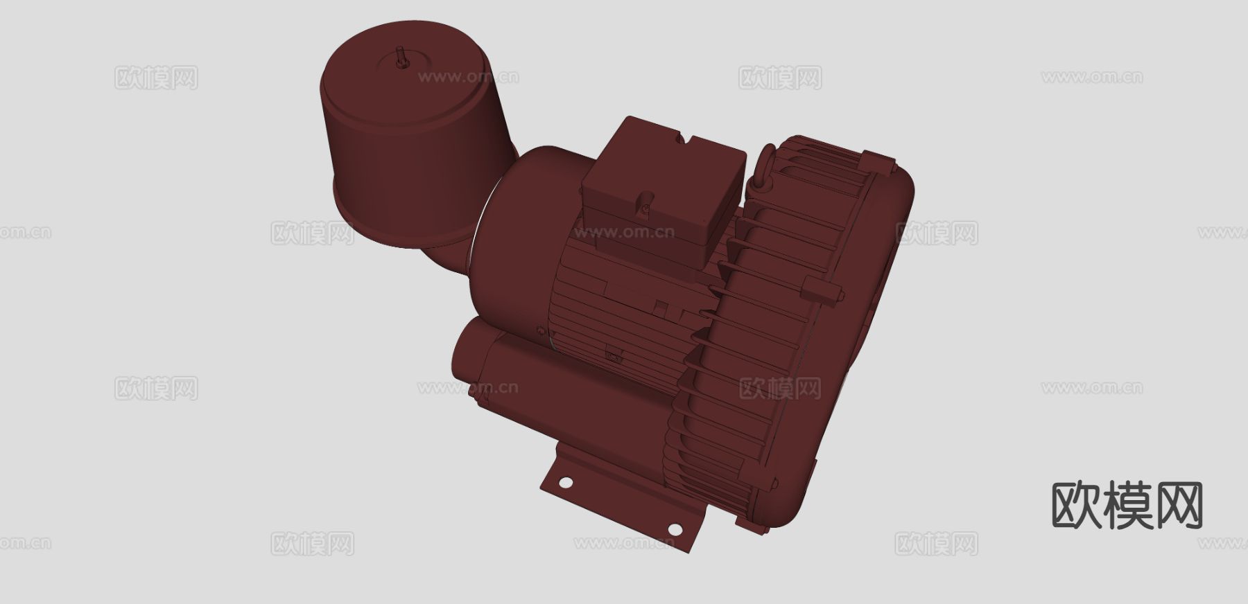 工业设备 鼓风机su模型下载（渲染图1）