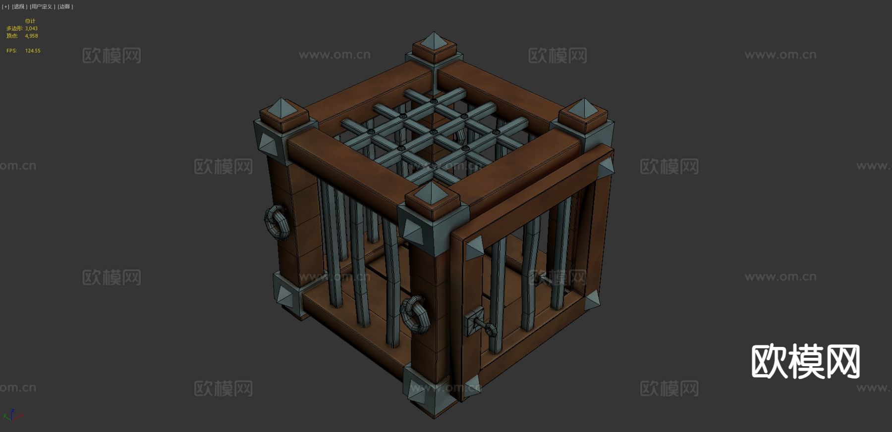 卡通笼子3d模型