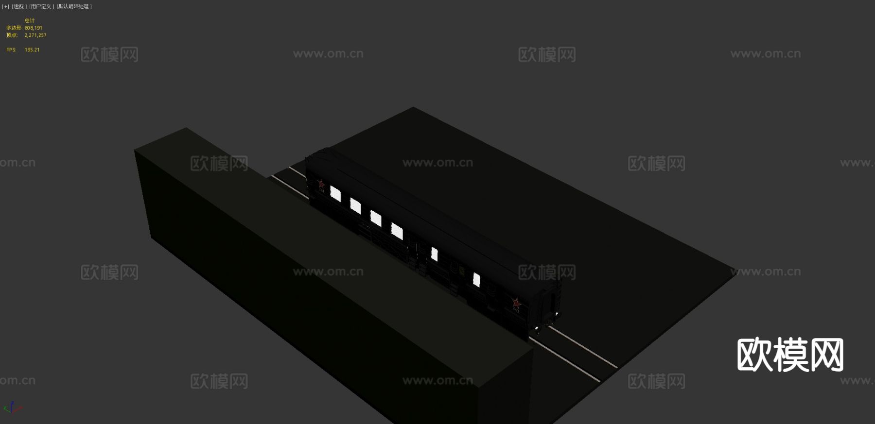 苏联装甲列车 车厢3d模型