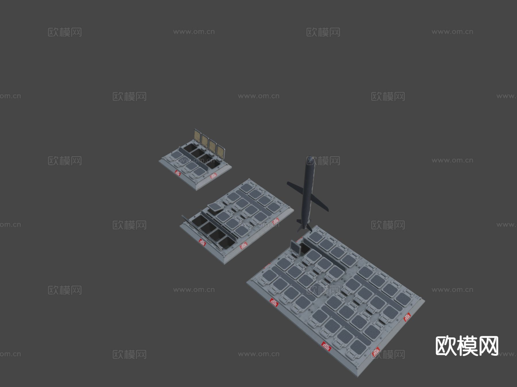 导弹发射器 武器3d模型