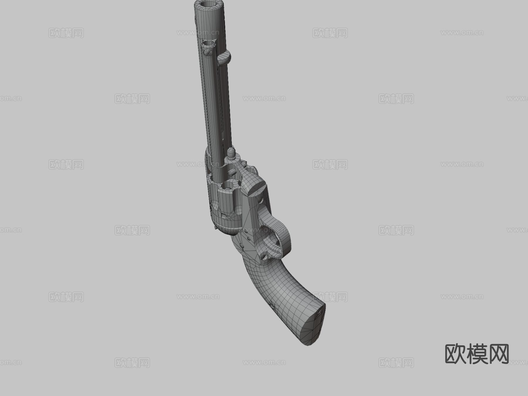 左轮手枪 枪支 枪械 武器3d模型