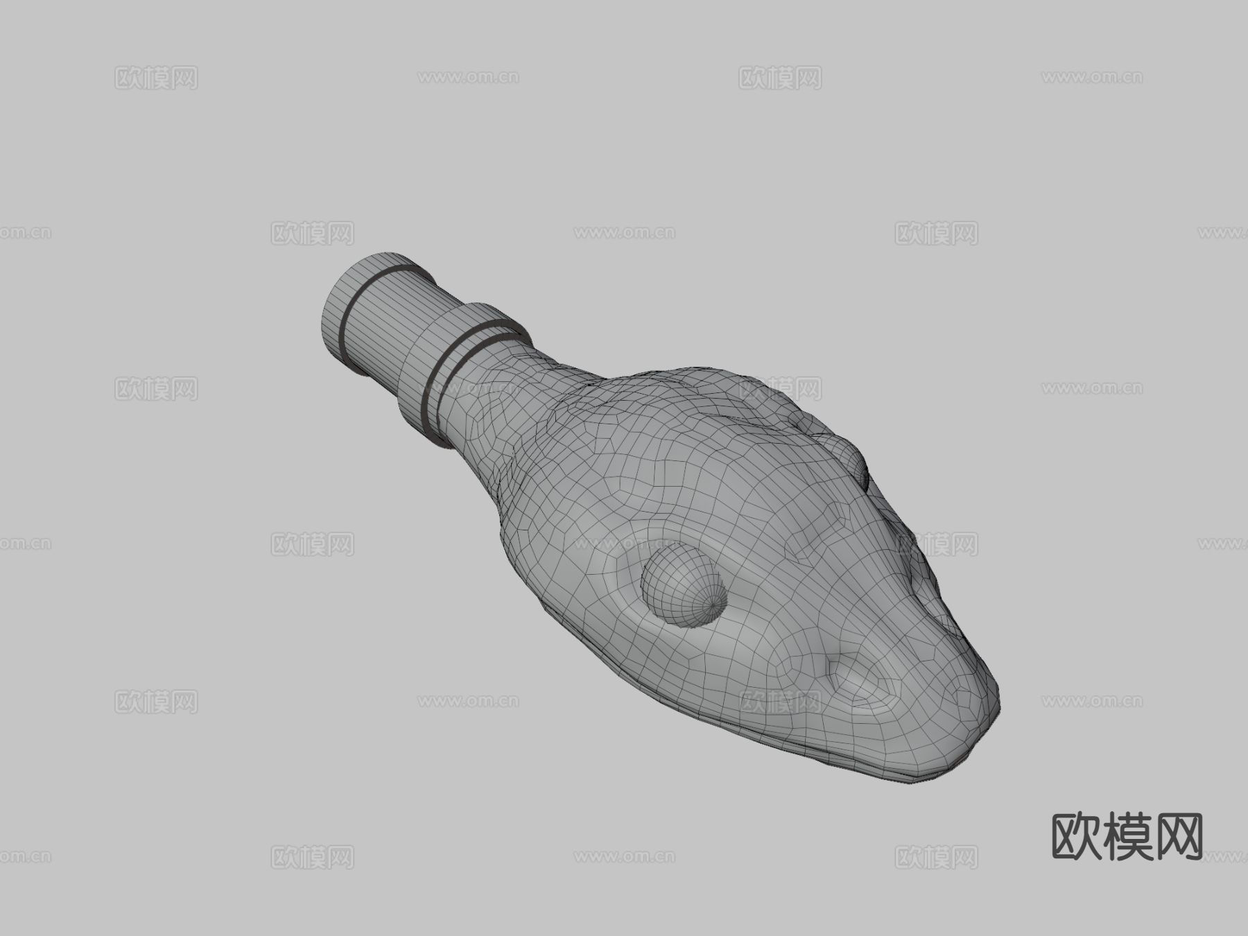 蛇头装饰品 艺术品 摆件3d模型