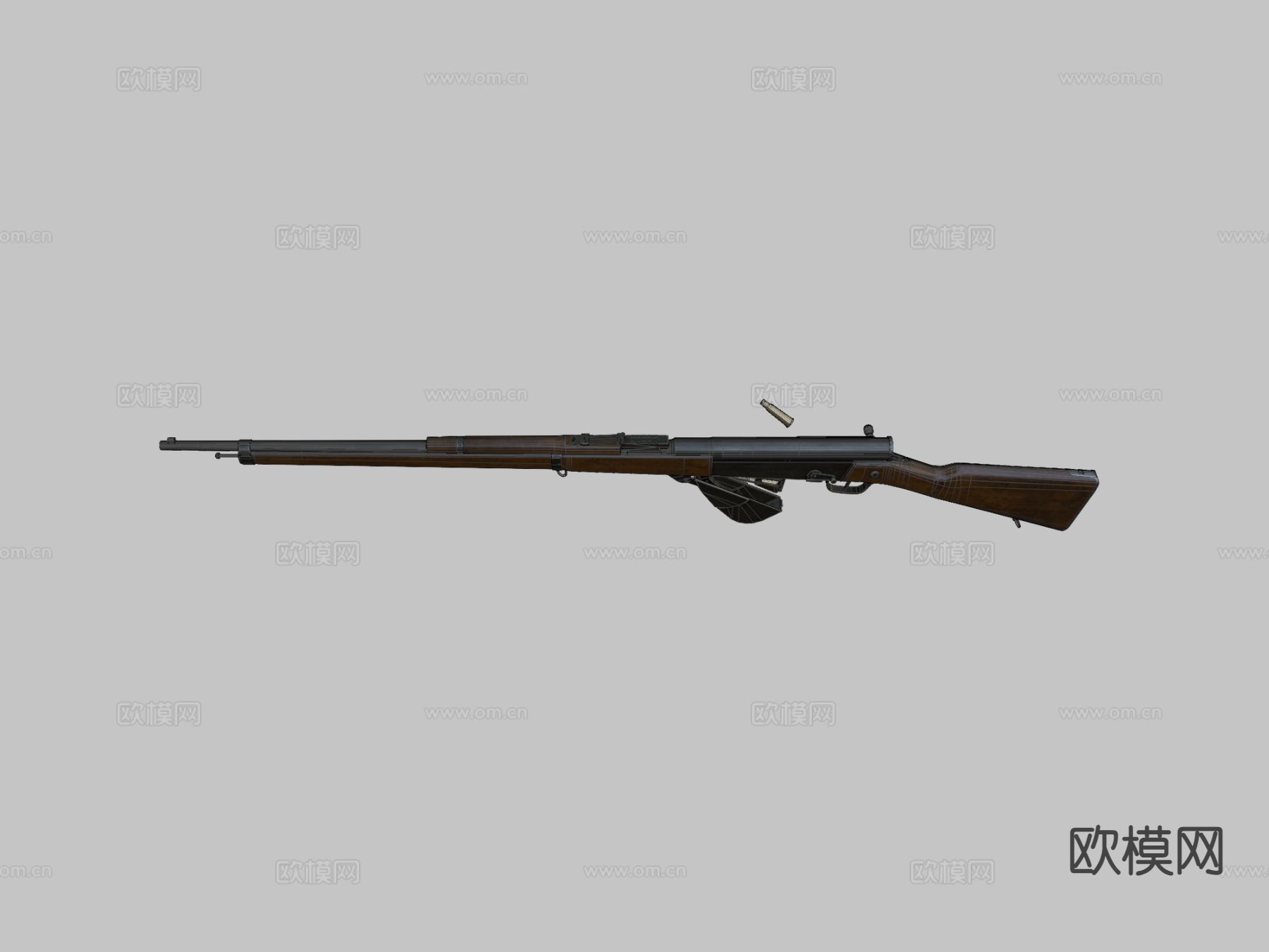 M1917 半自动步枪 枪支 枪械 武器3d模型