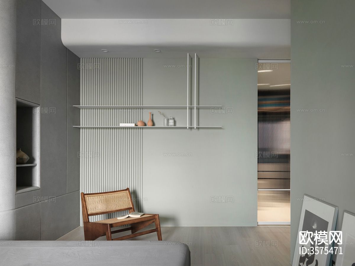 现代极简风客餐厅装修效果图下载（渲染图13）