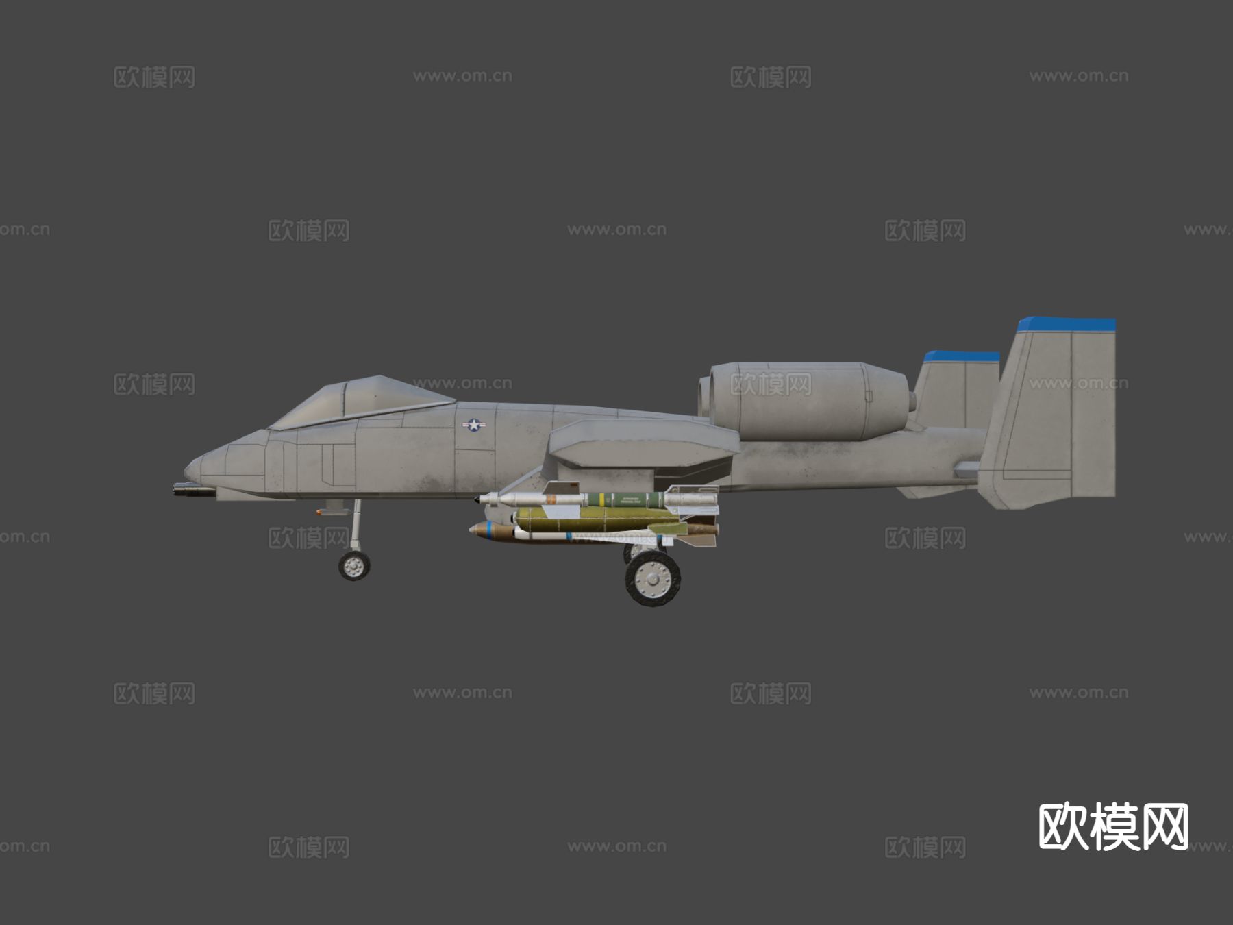 A10 雷电轰炸机 侦察机 直升机3d模型