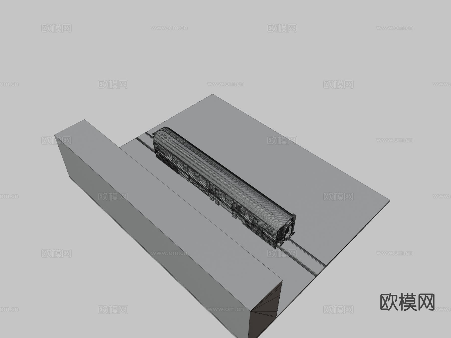 苏联装甲列车 车厢3d模型