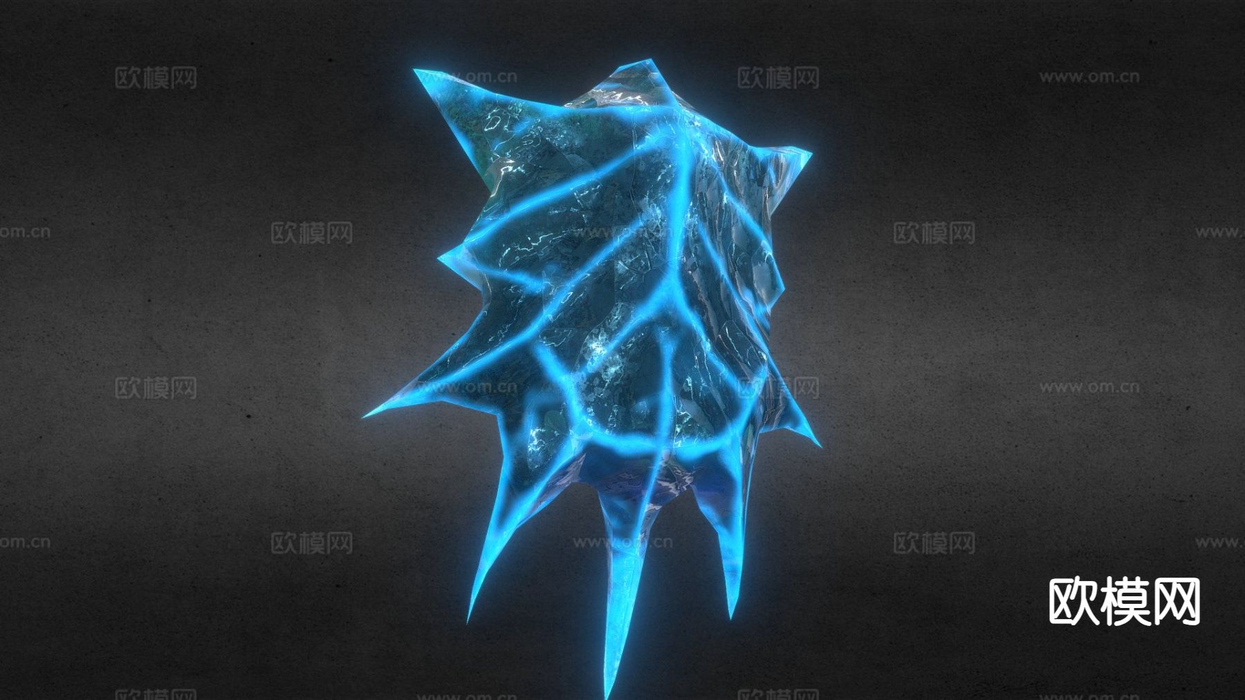 冰魔法石3d模型下载（渲染图1）