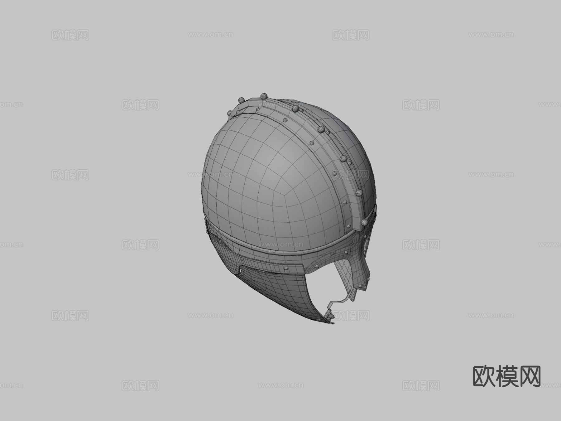 晚期罗马头盔3d模型