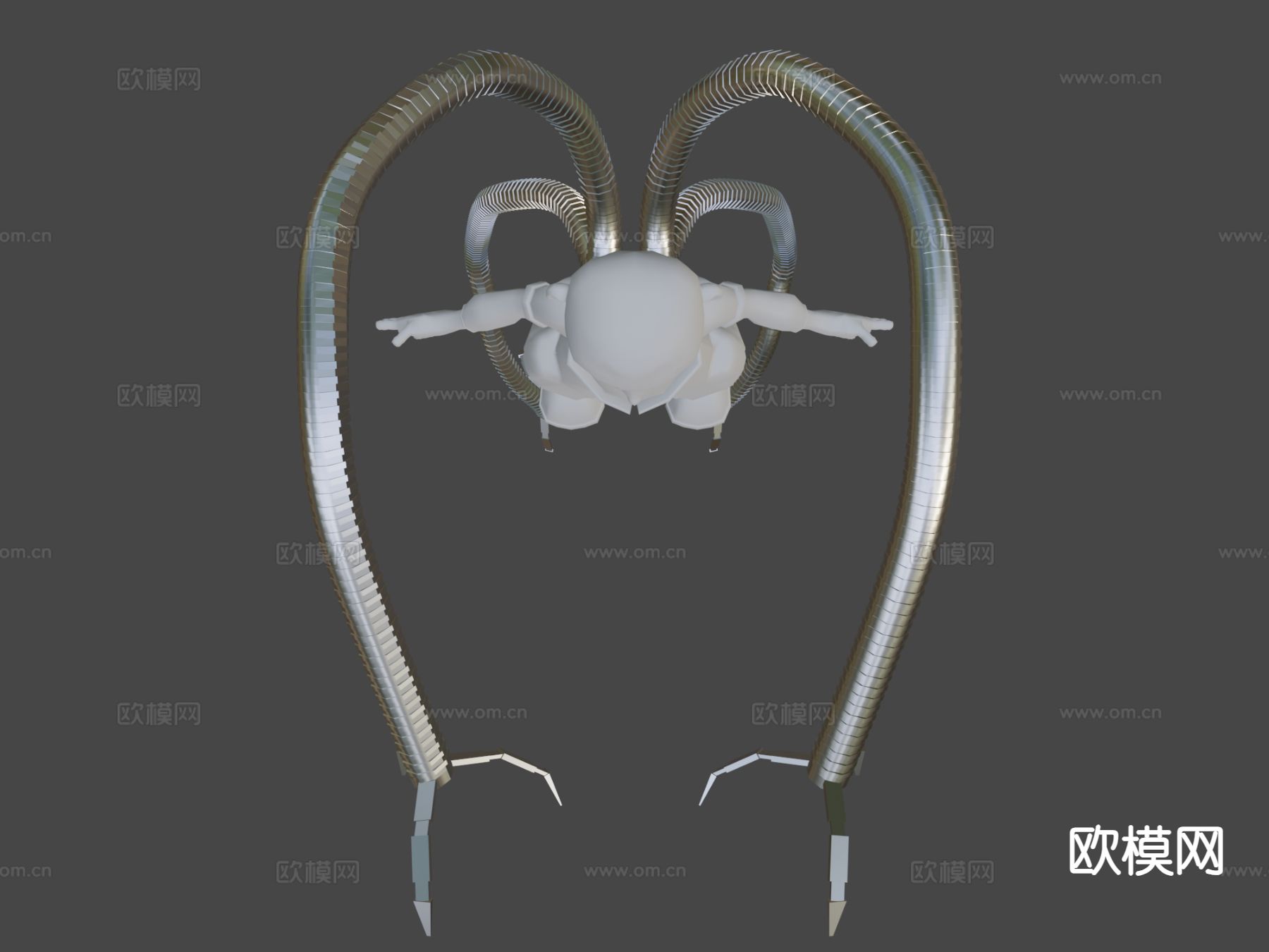 手臂角色 动漫人物3d模型