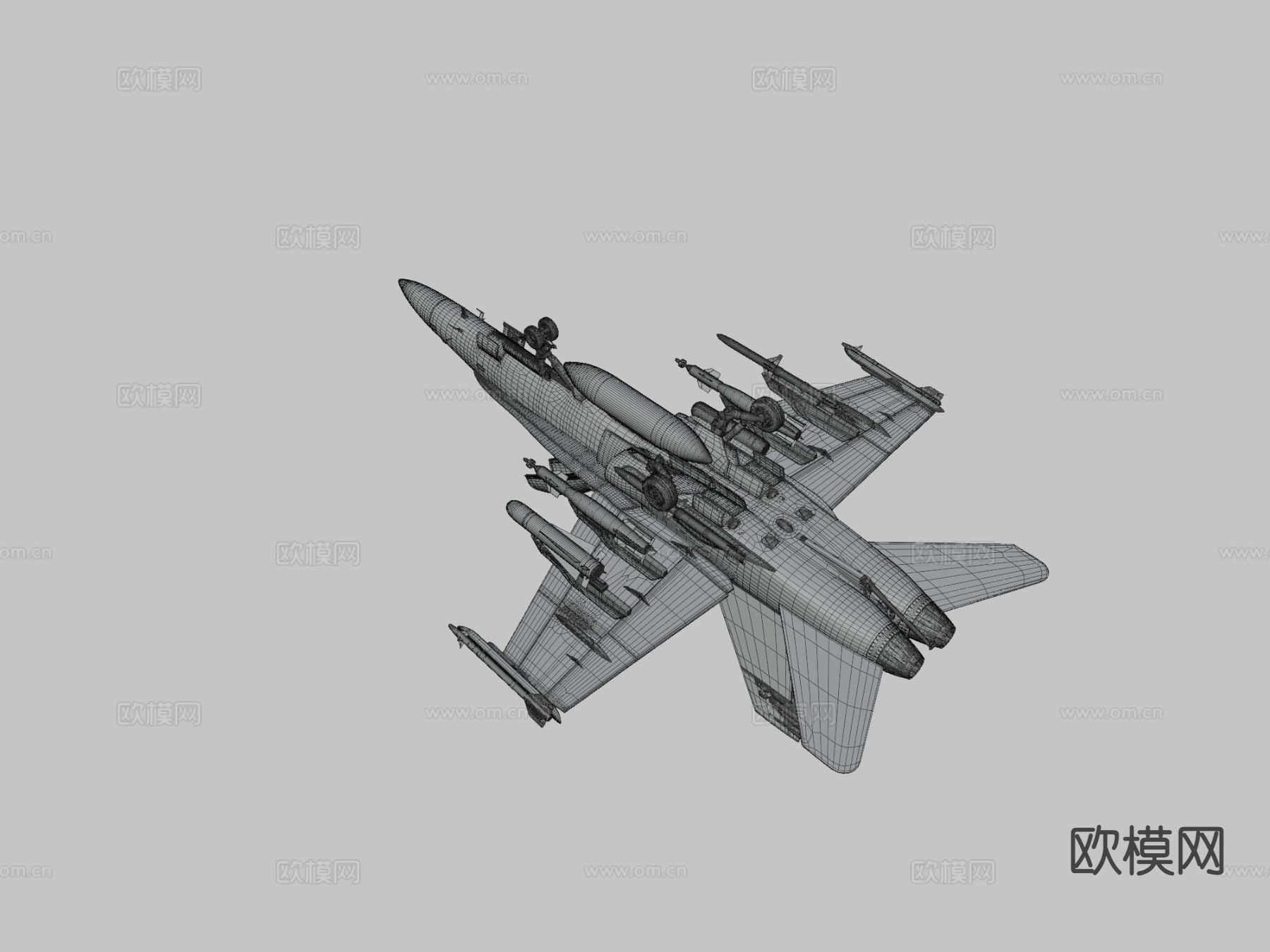 军用飞机 战斗机 侦察机3d模型