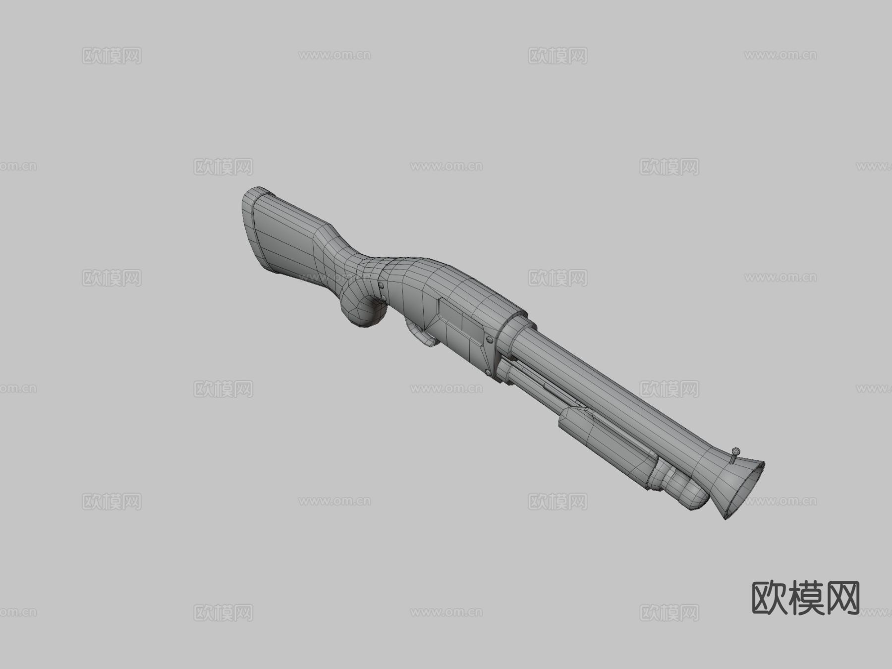 霰弹枪 游戏武器3d模型