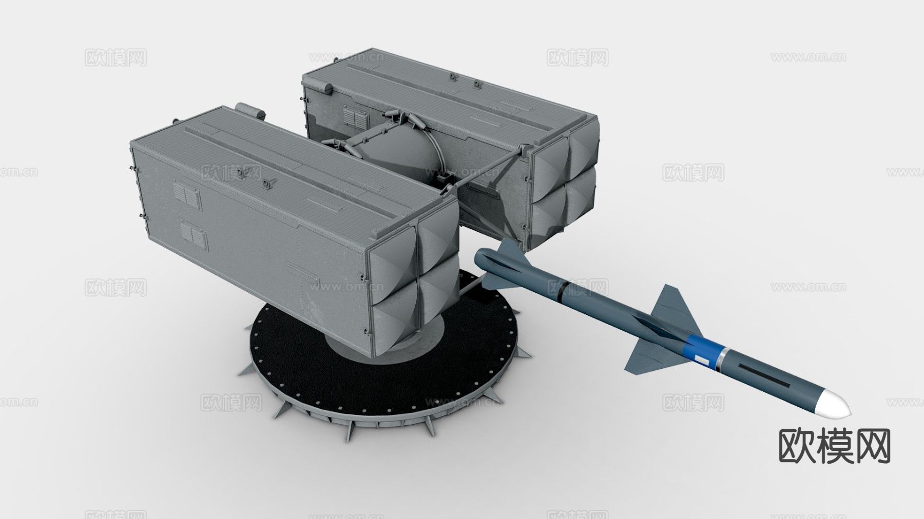 炮塔 炮弹 导弹 火箭炮3d模型