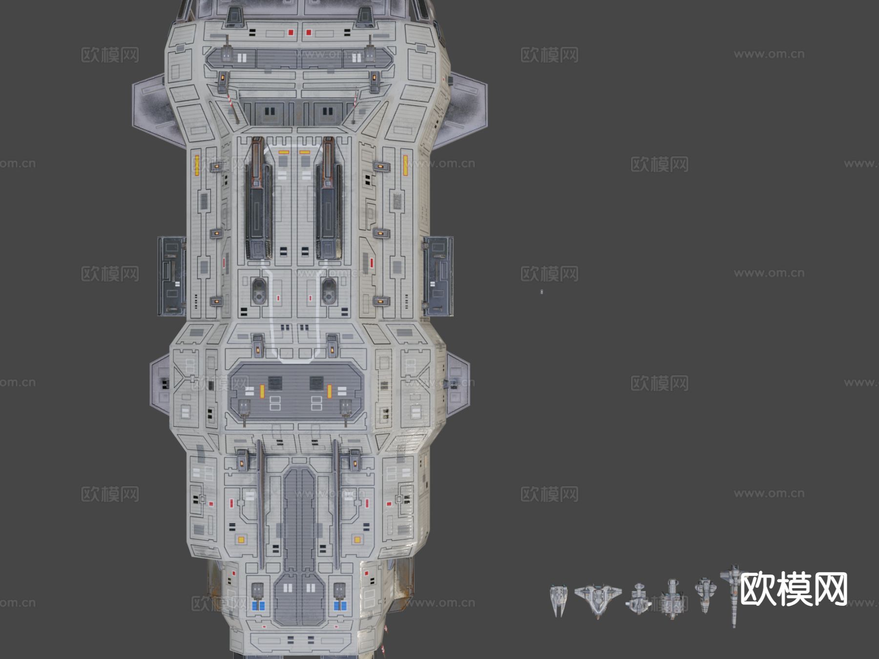 宇宙飞船运载机 战斗机3d模型