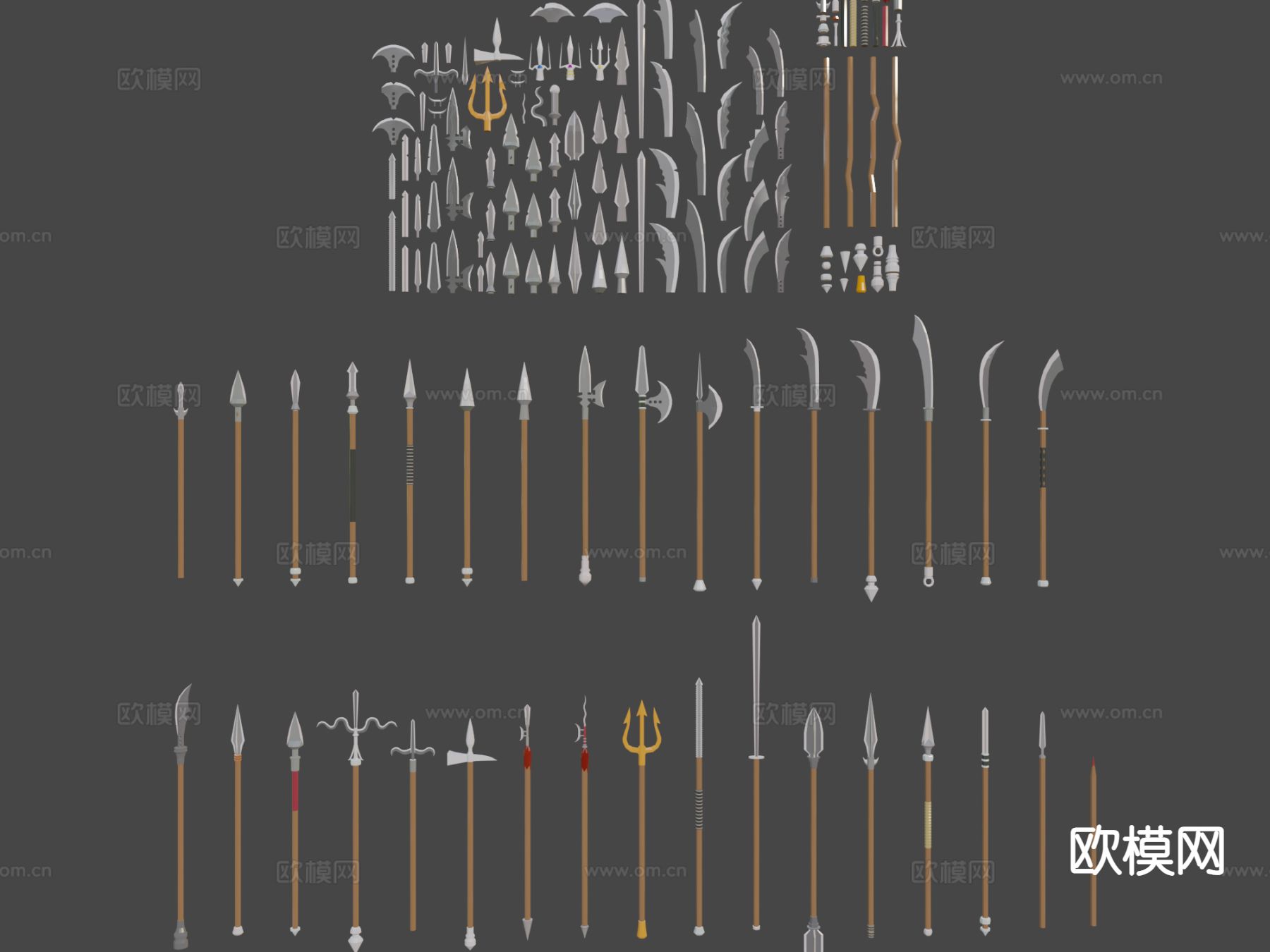 冷兵器武器包 冷兵器3d模型