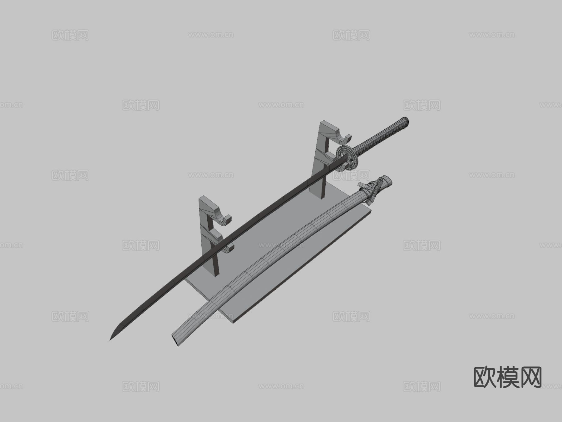 日本刀 日本剑3d模型