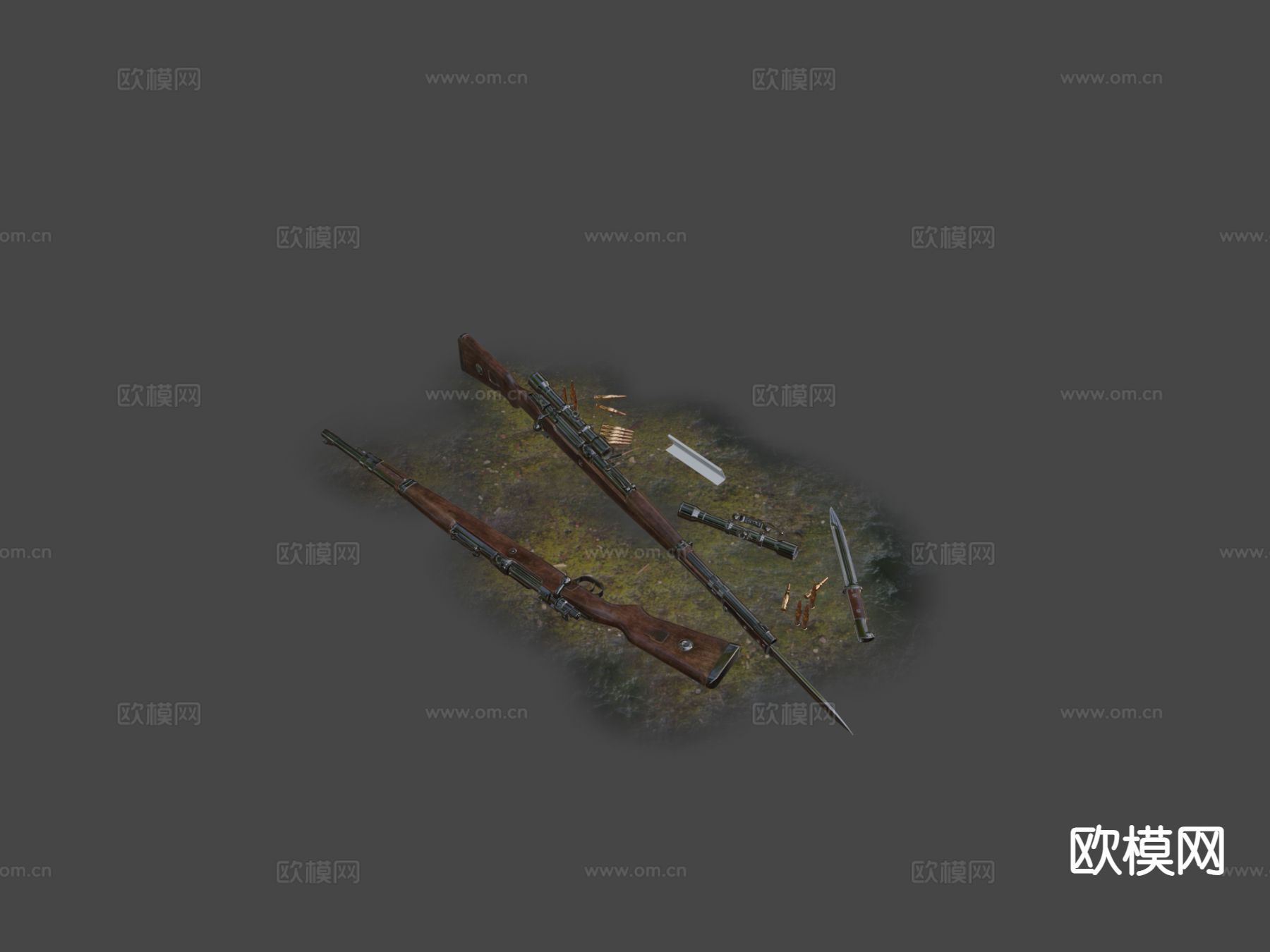 Kar 98 k步枪3d模型