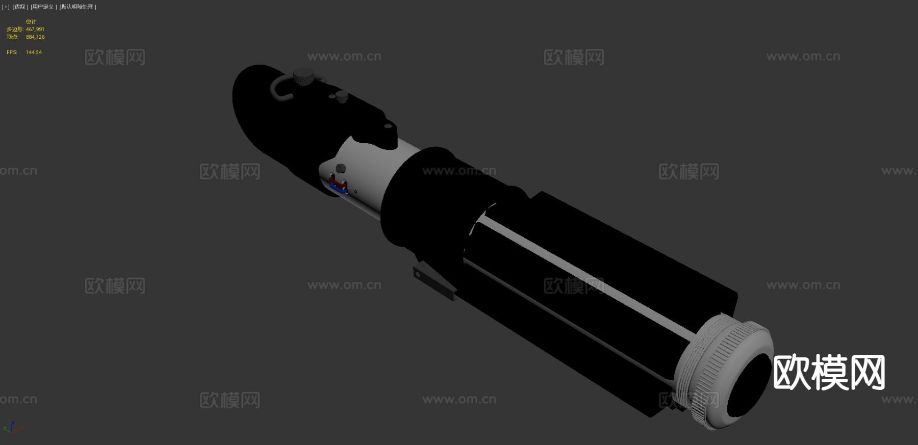 红点瞄准镜 倍镜3d模型