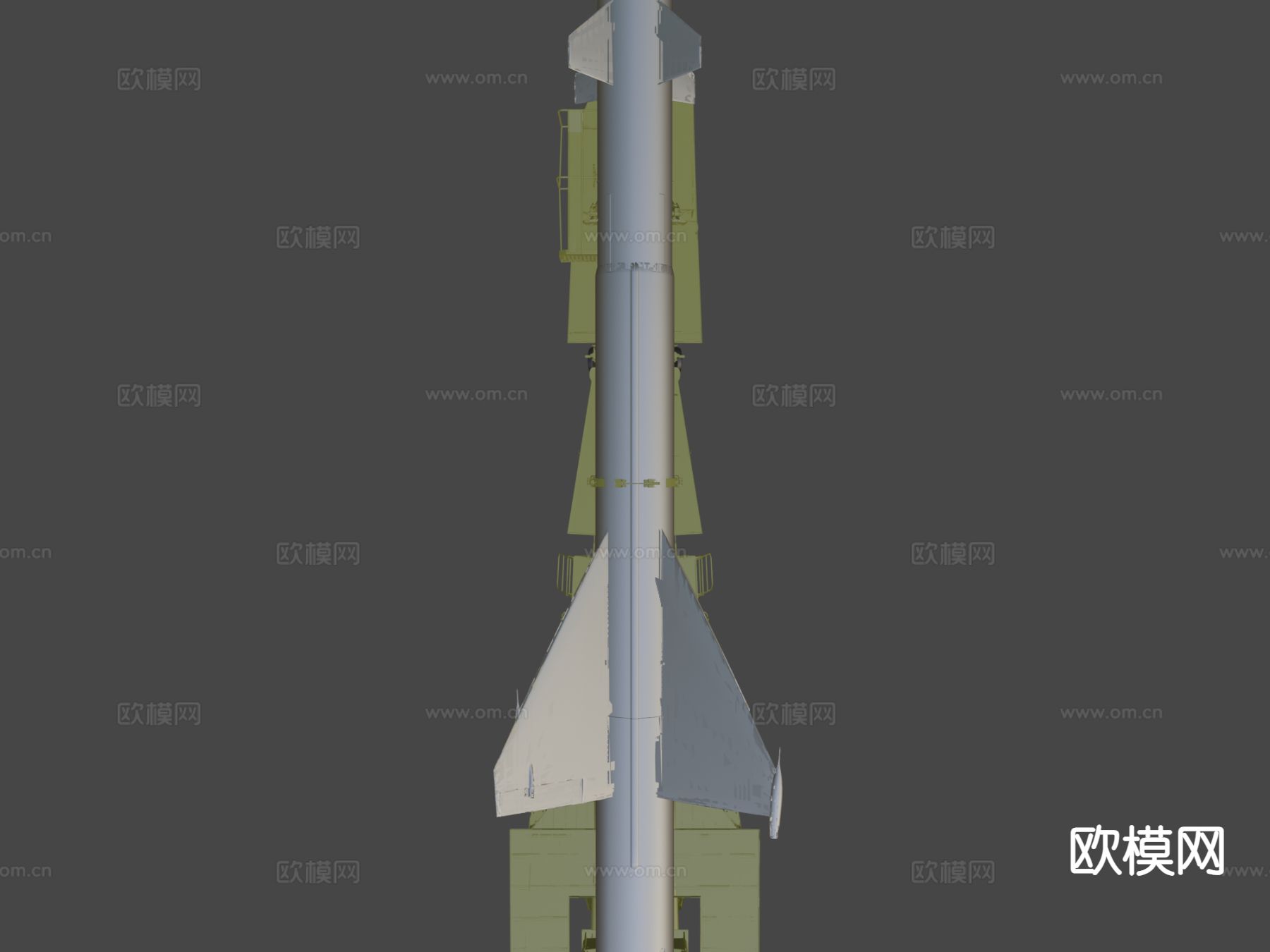 导弹发射器 炮弹 武器3d模型