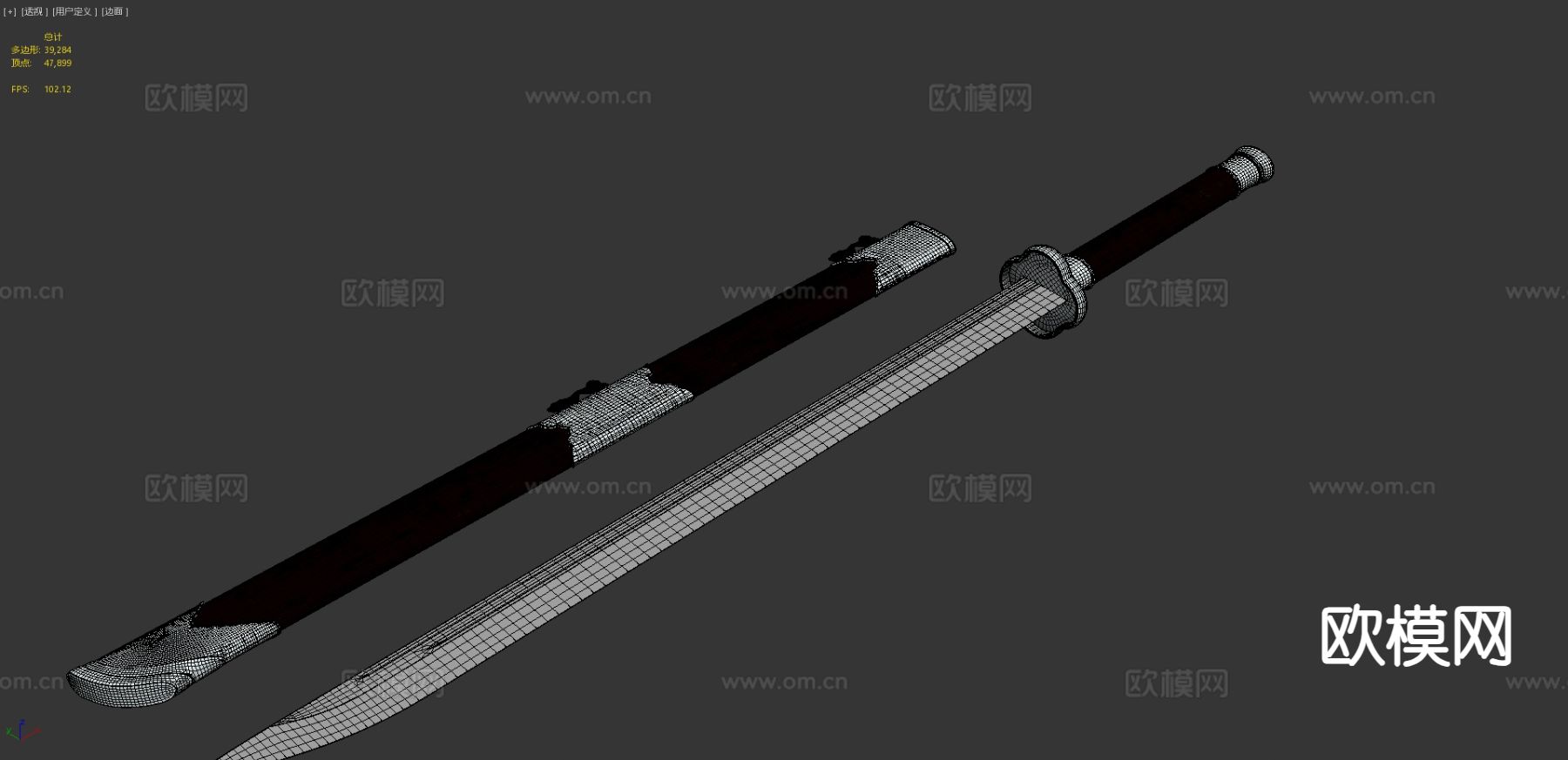 中国道剑 刀剑3d模型