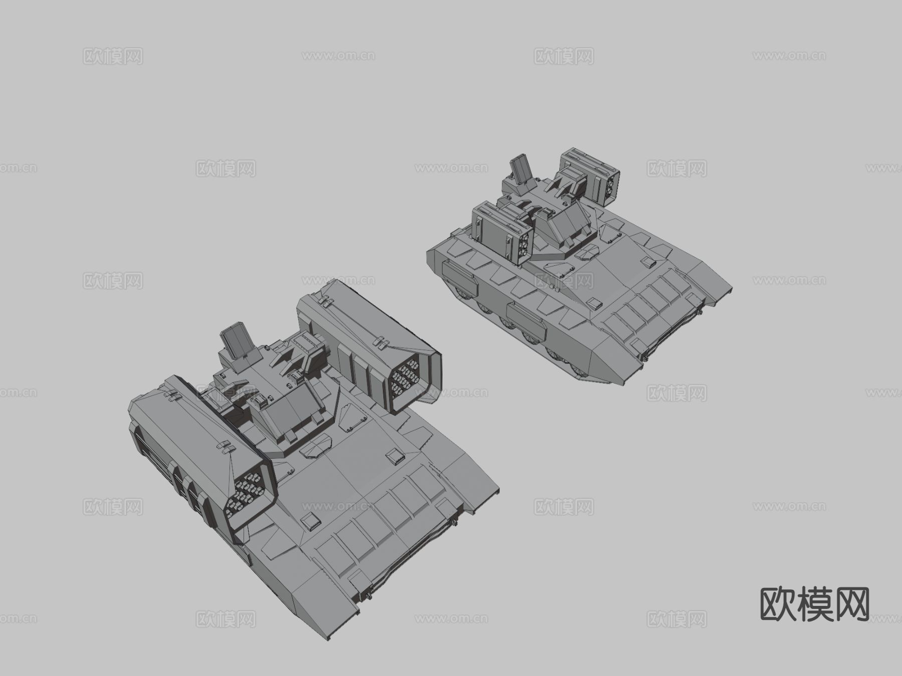 科幻运载器3d模型