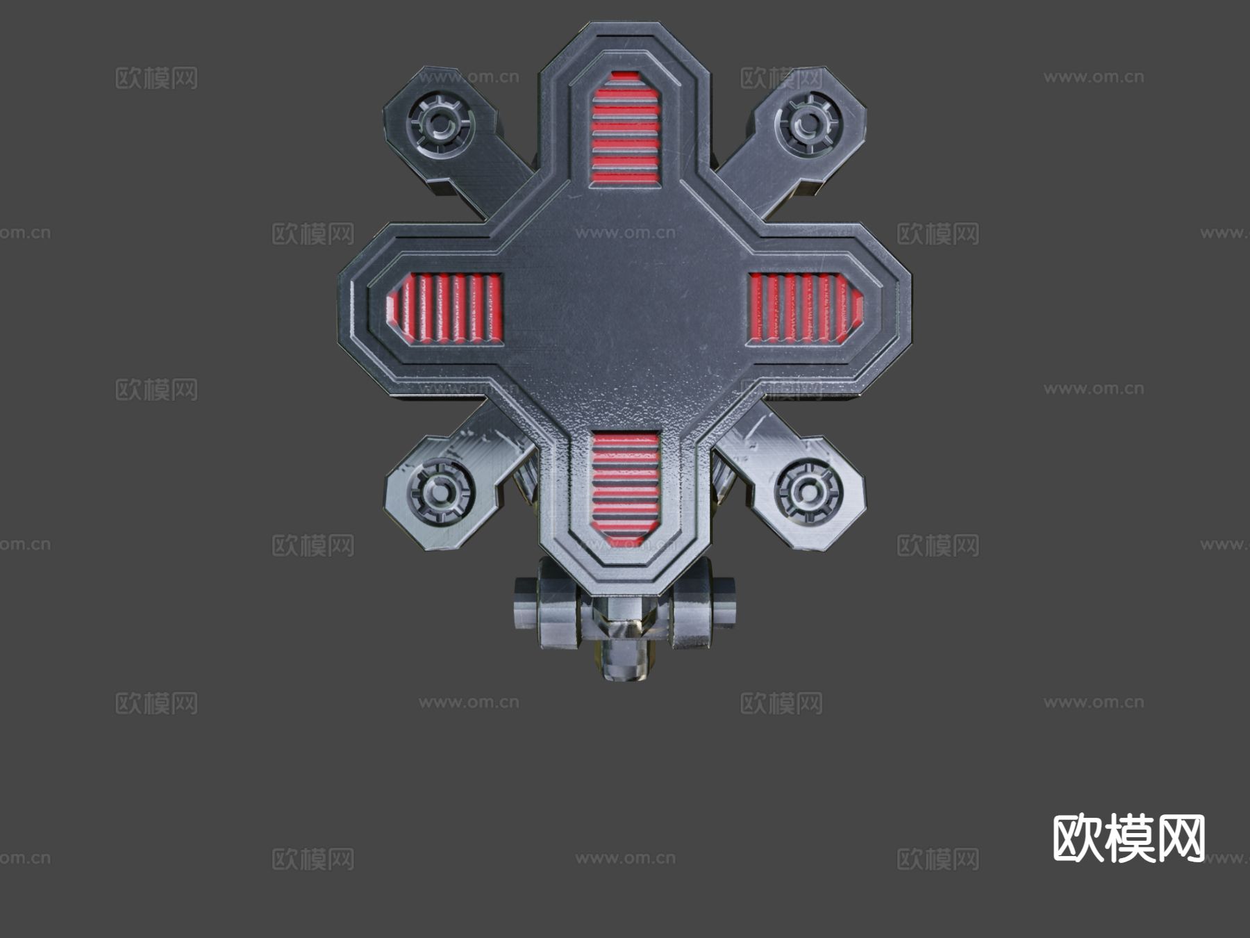 闪电枪 科幻枪 游戏道具3d模型