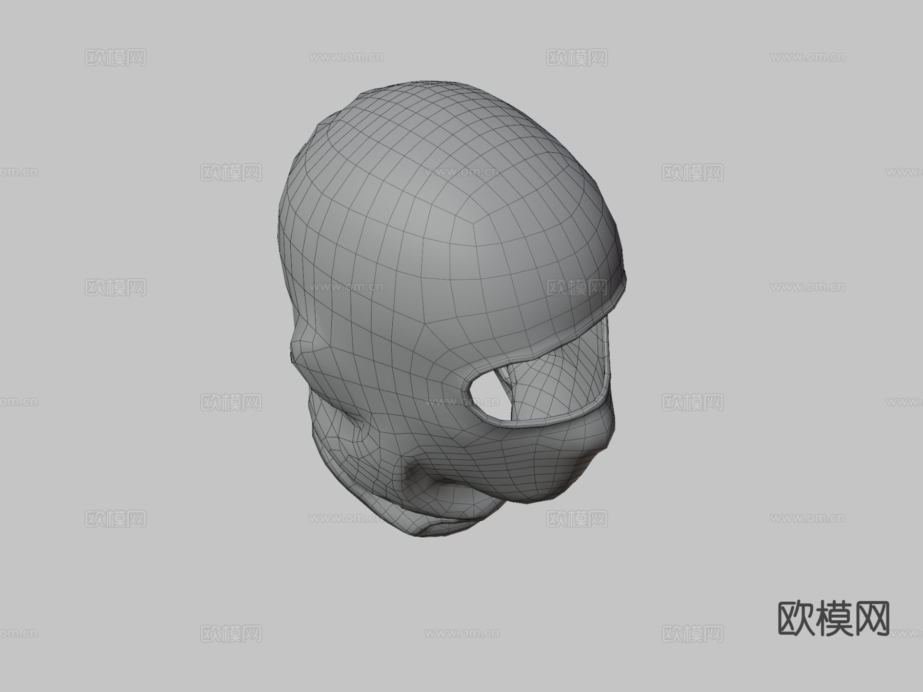 黑色头套 防恐头套3d模型