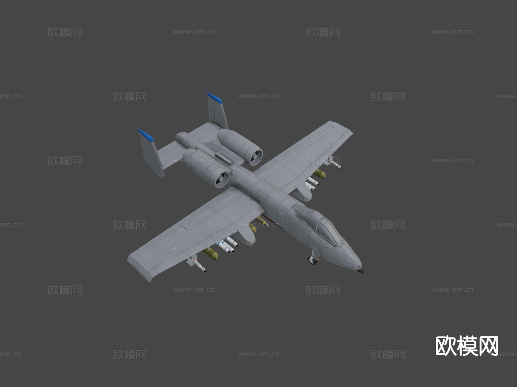 A10 雷电轰炸机 侦察机 直升机3d模型