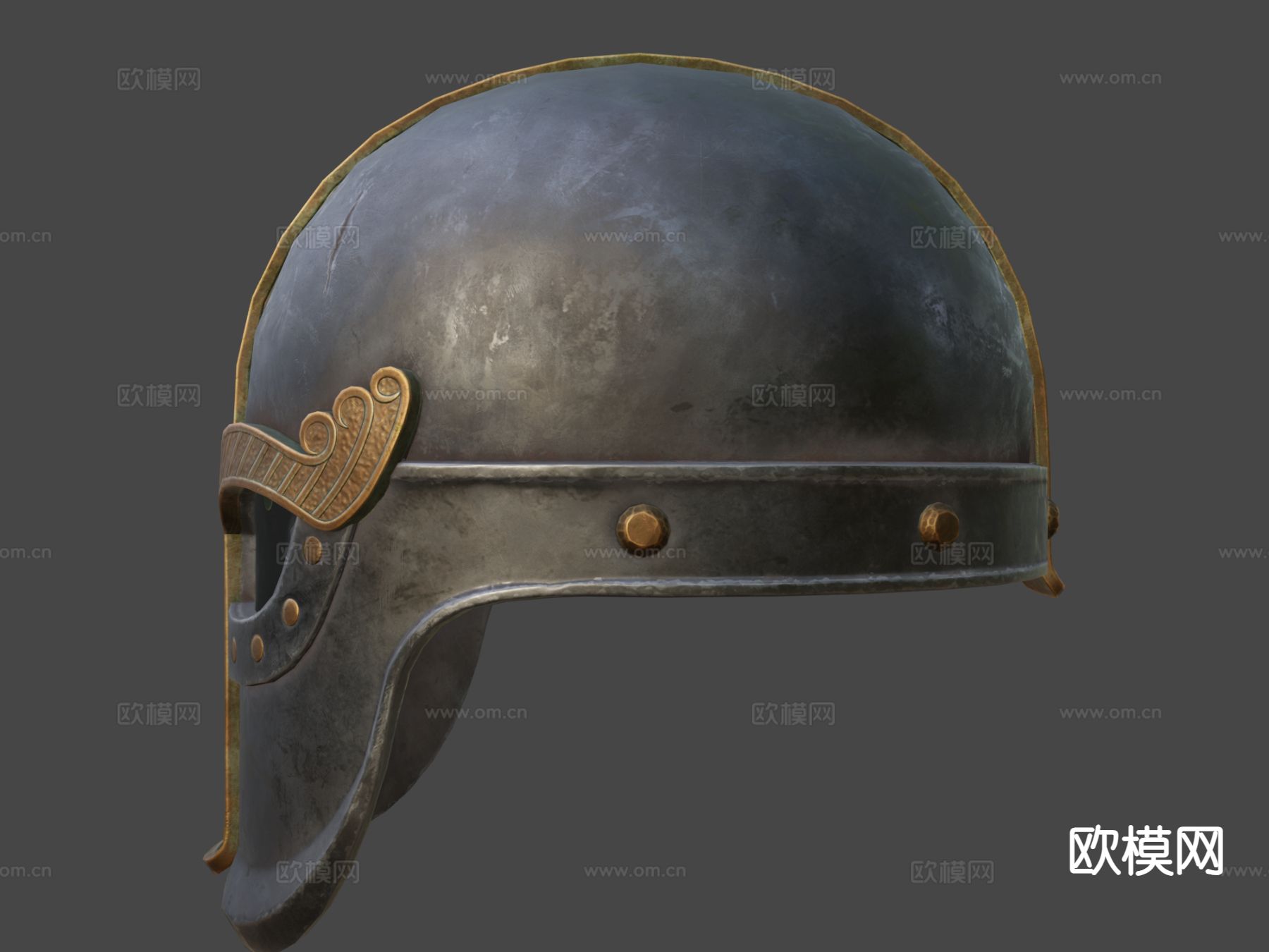 维京头盔3d模型下载（渲染图9）