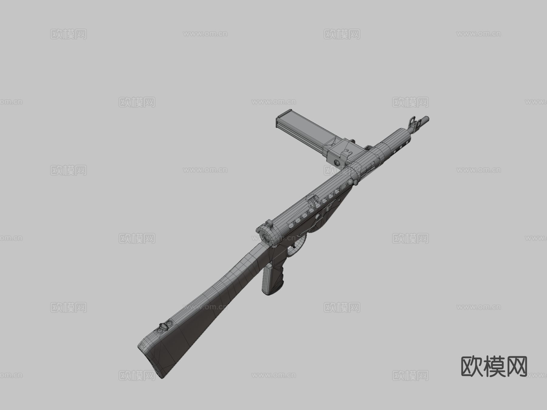 Sten MK-V 冲锋枪 枪支 枪械 武器3d模型