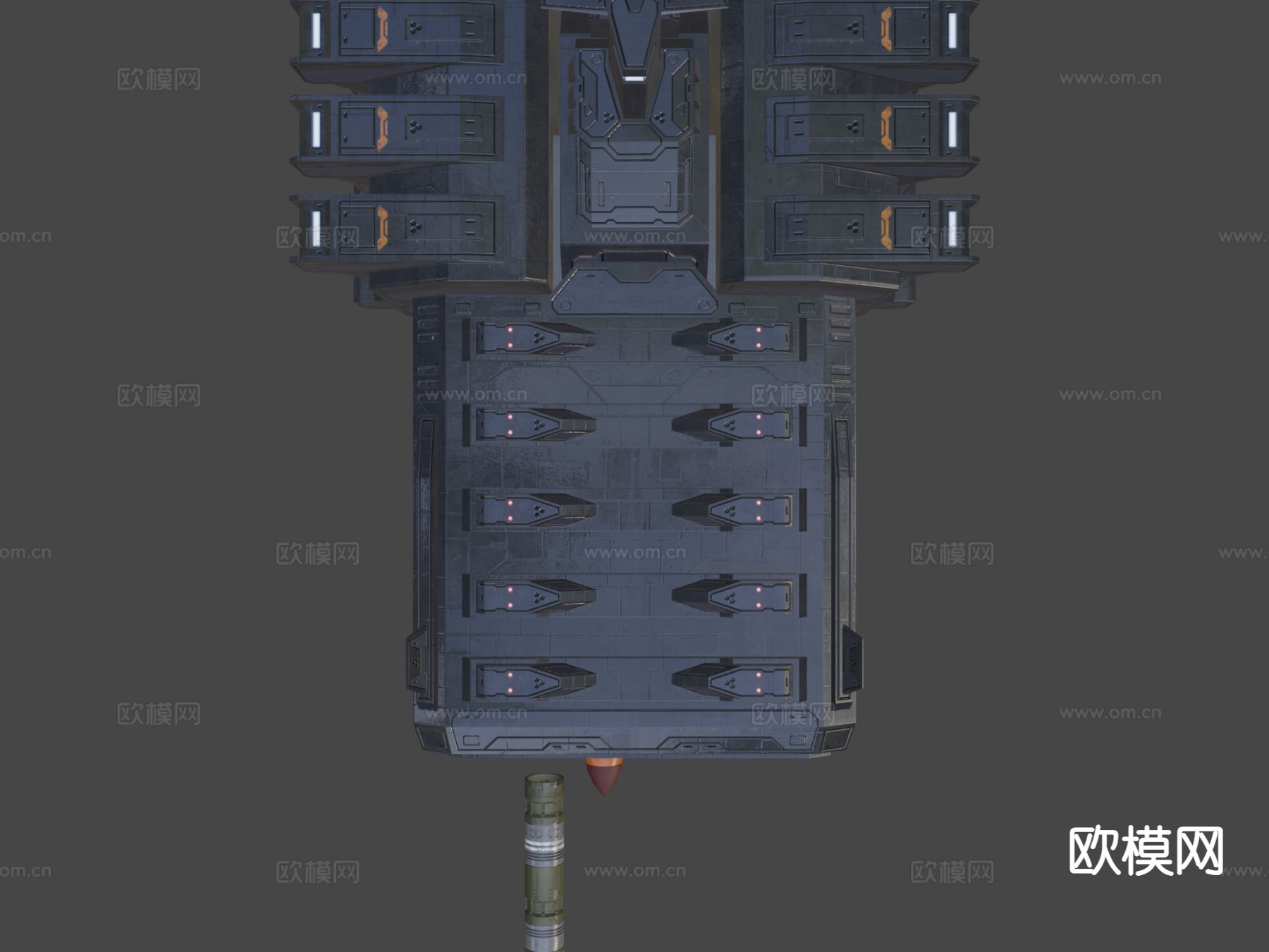 Scifi轨道 鱼雷发射器 炮弹 导弹3d模型