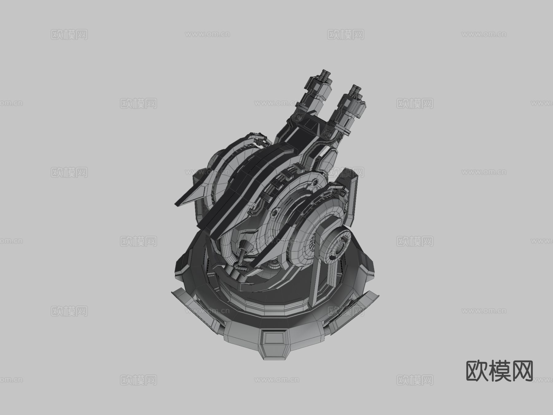 等离子炮塔3d模型