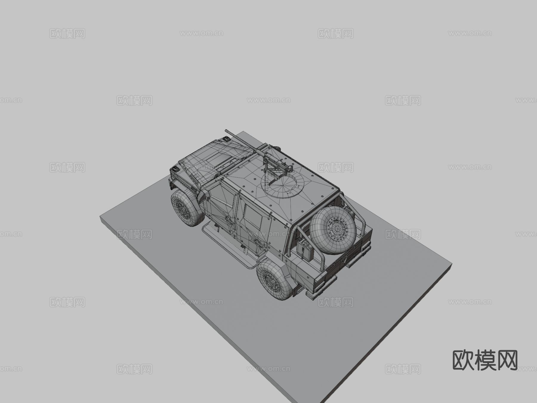 军事装甲车3d模型