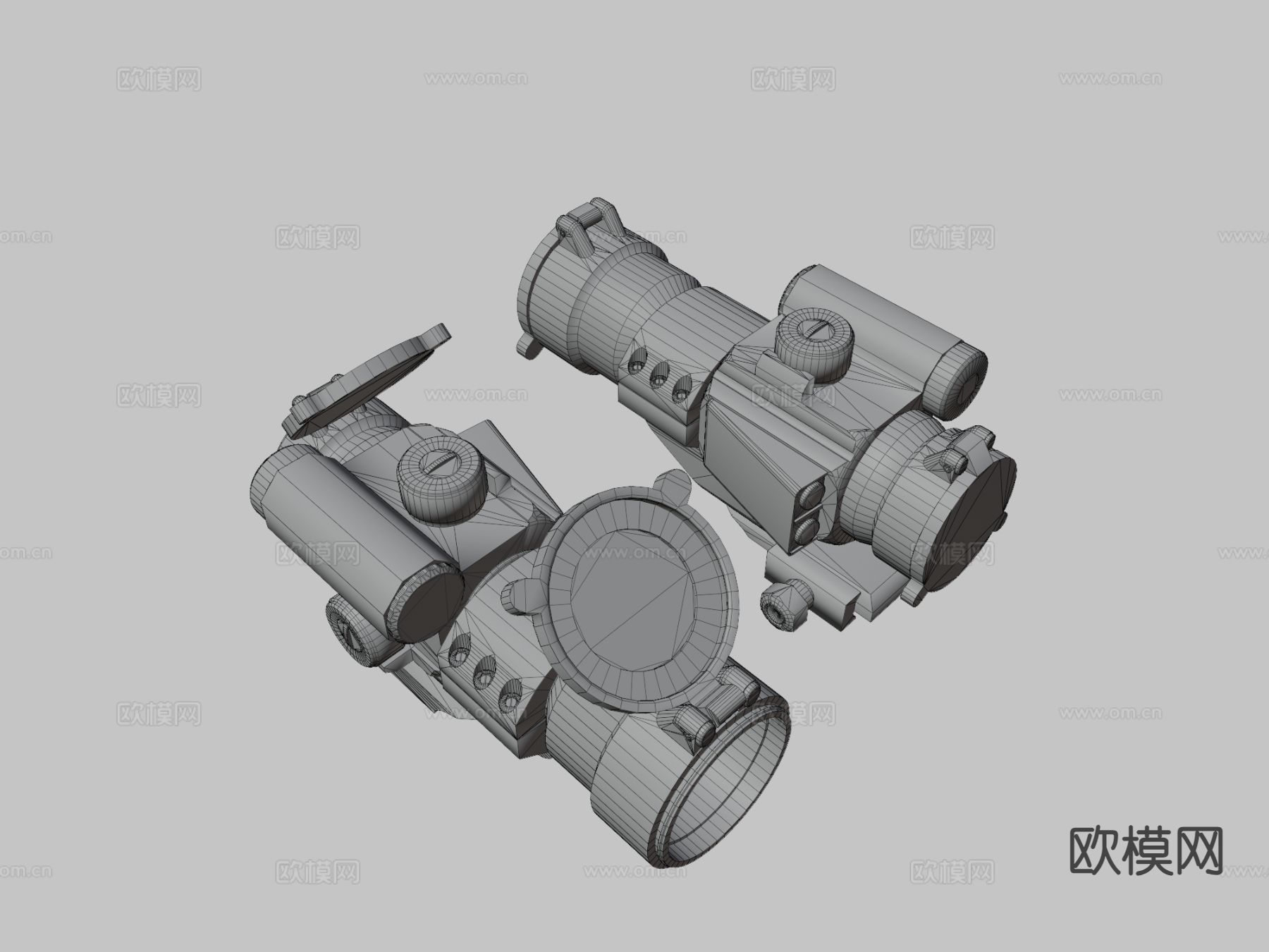 军用望远镜3d模型