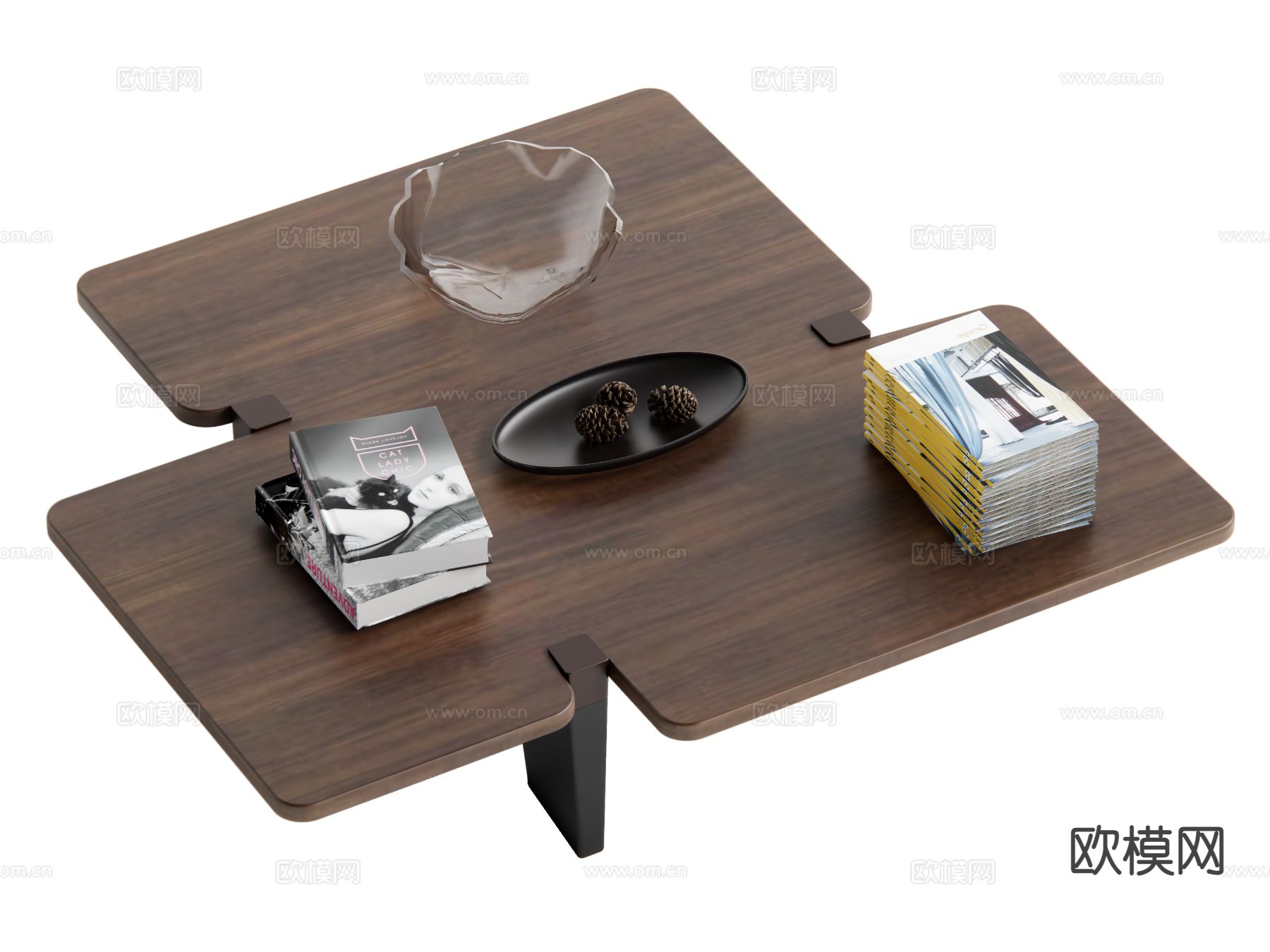 中古风茶几su模型下载（渲染图2）