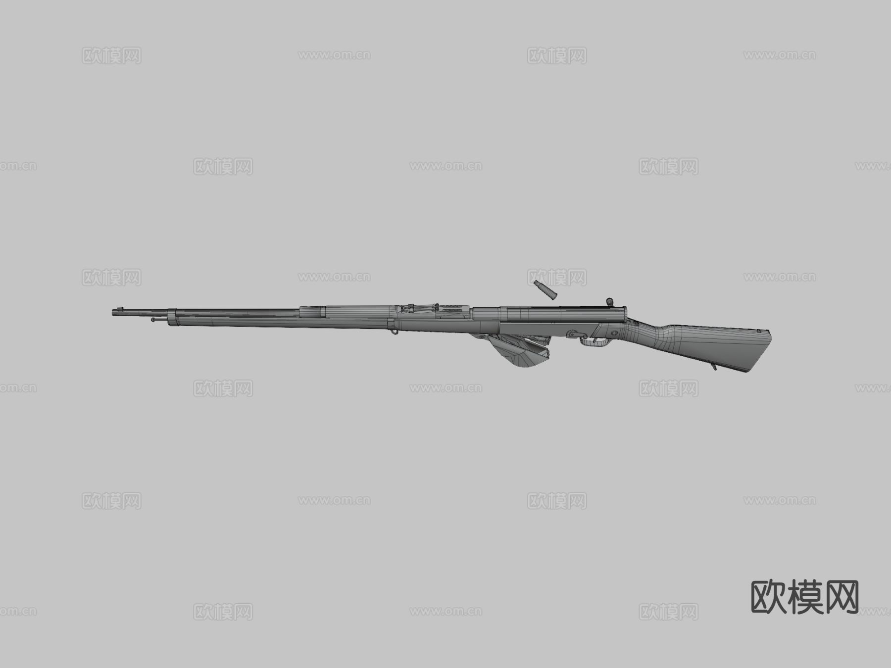 M1917 半自动步枪 枪支 枪械 武器3d模型