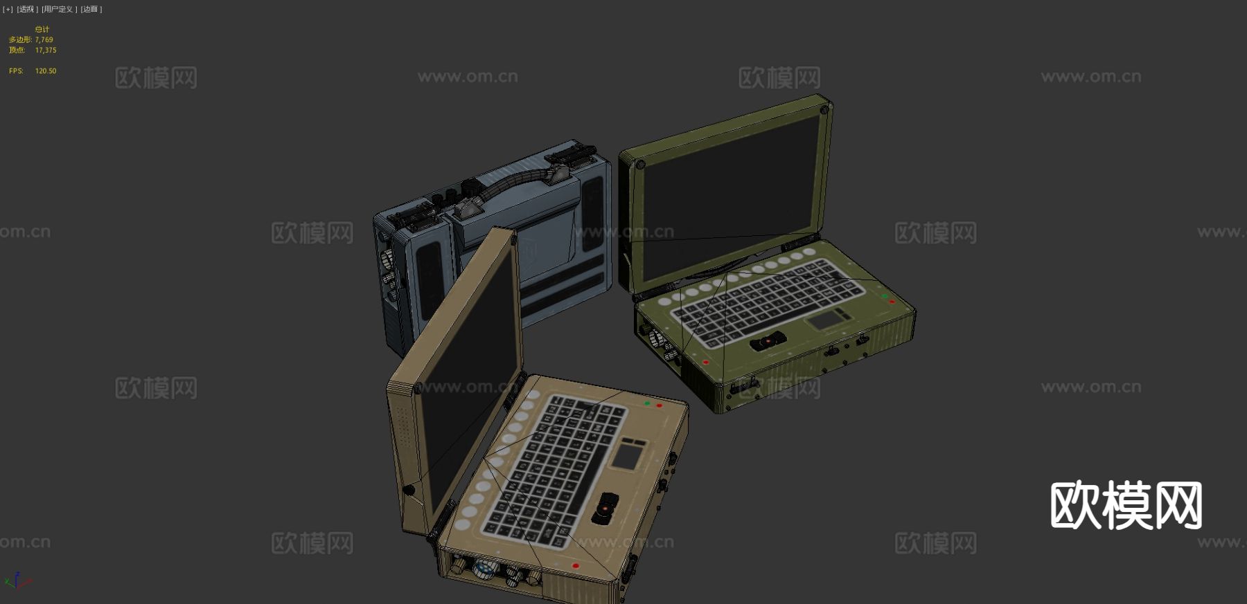 电报机 发电机 军用物品3d模型