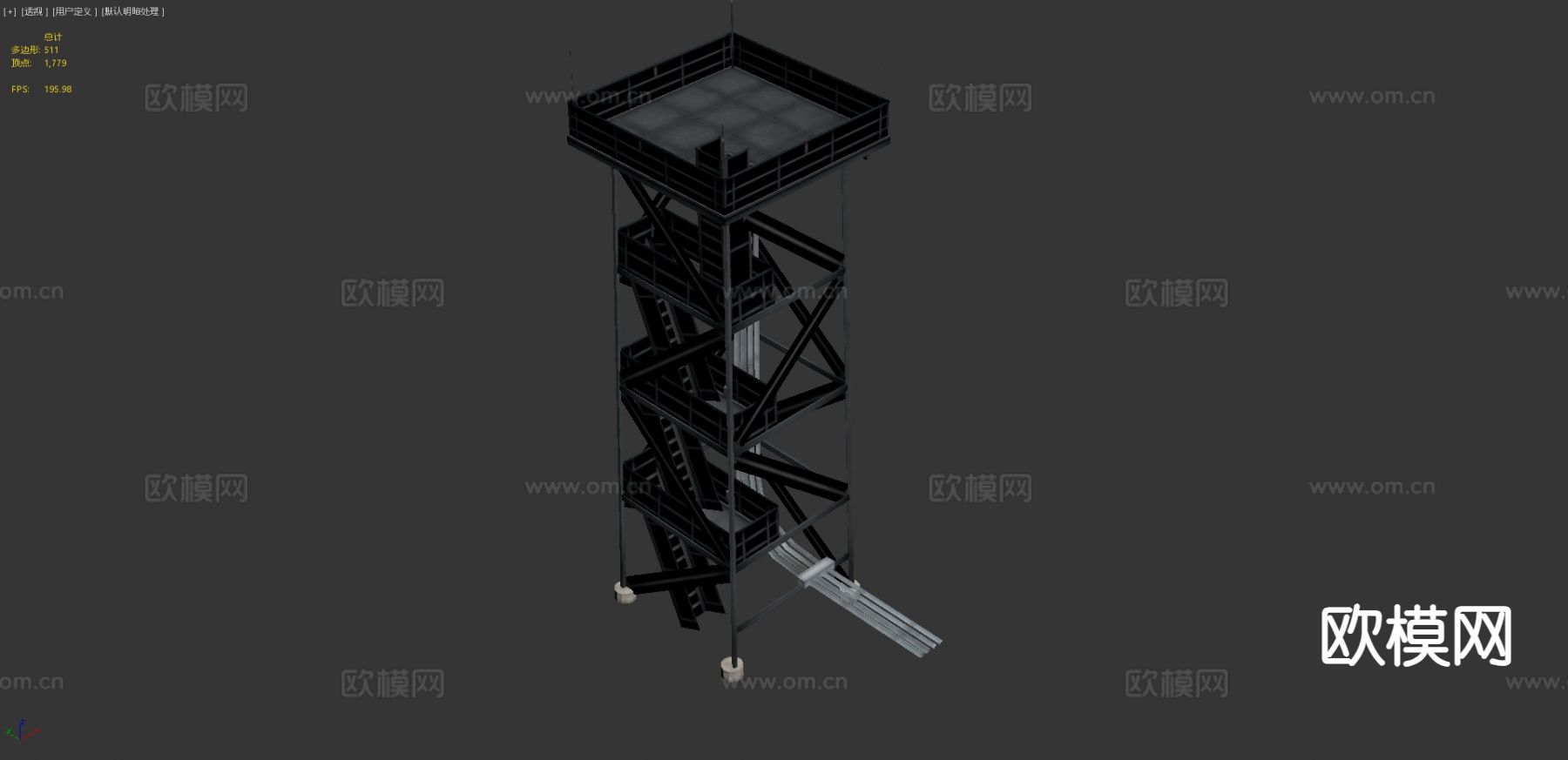 守卫塔 信号塔3d模型