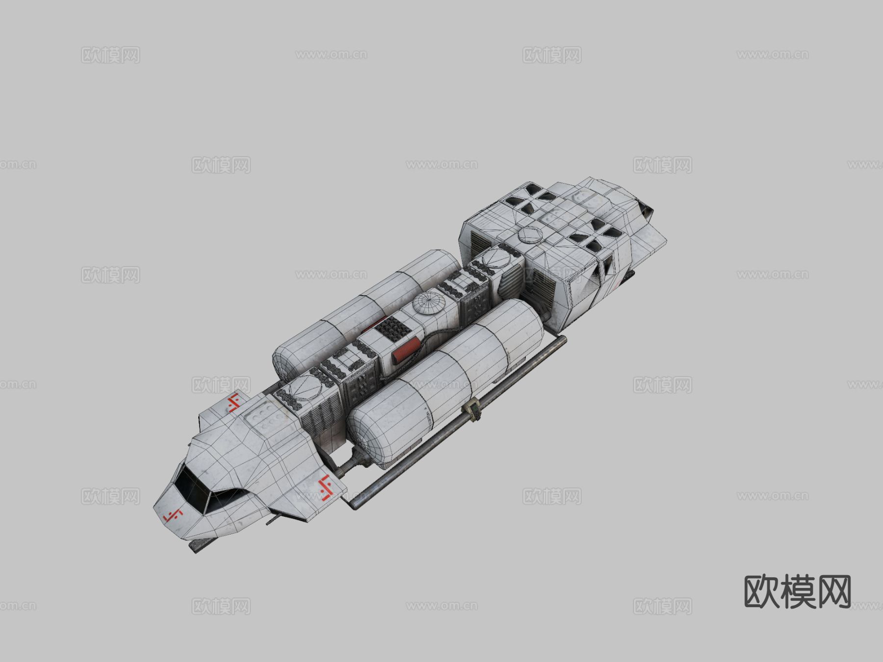 太空飞行器 战舰3d模型