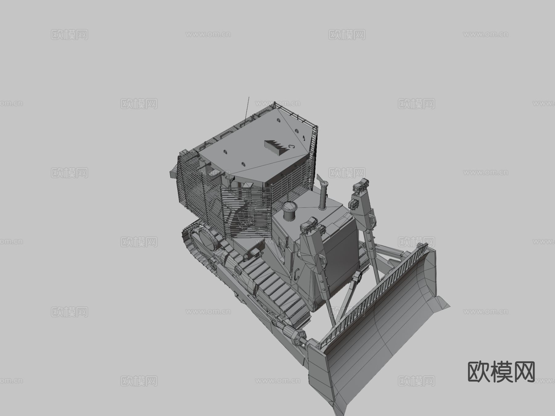 装甲推土机3d模型