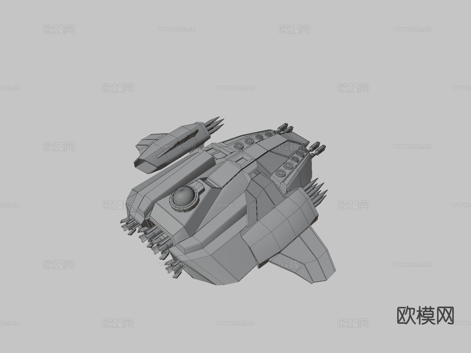 重型突击飞行器 驾驶舱3d模型