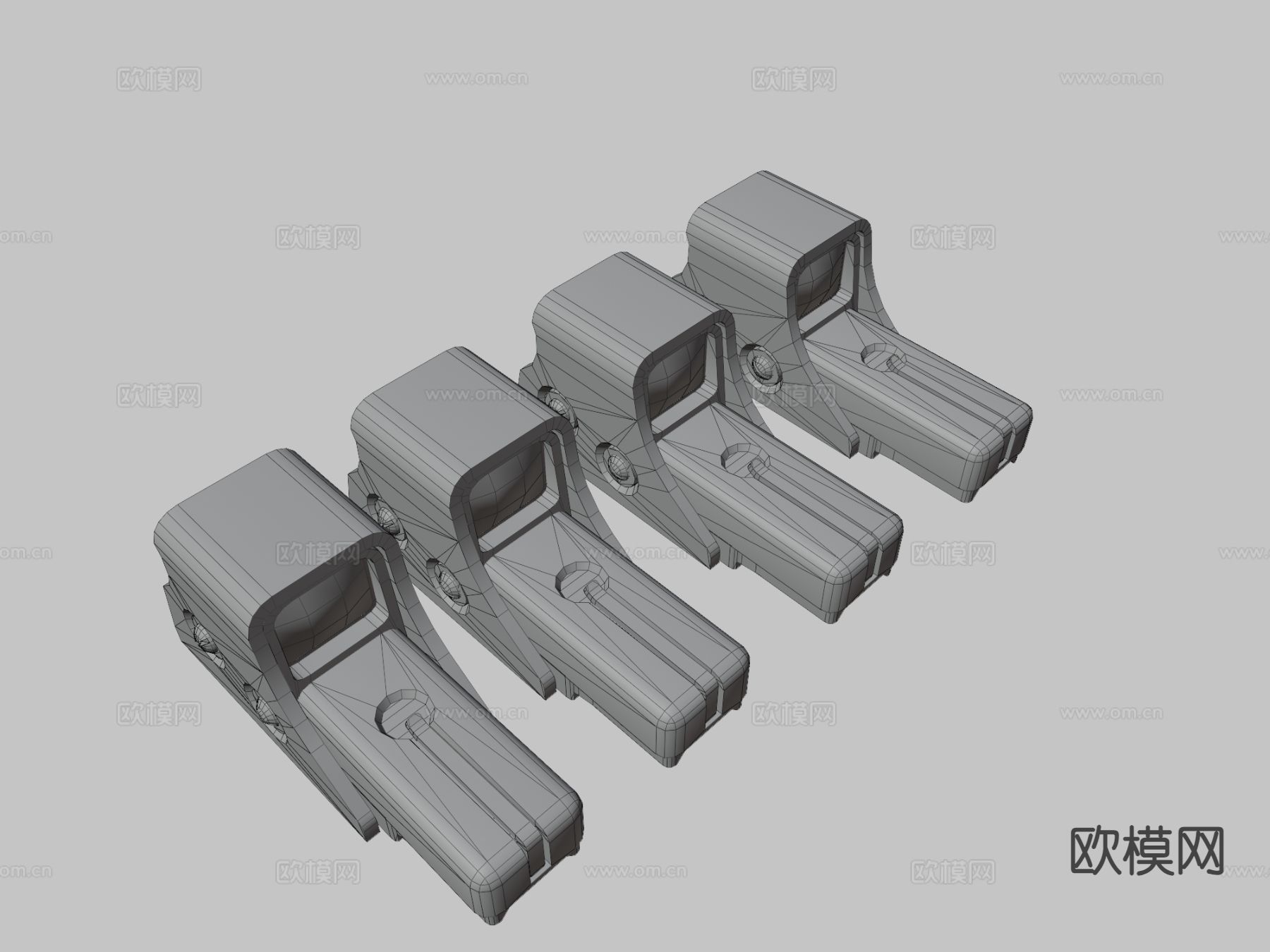 全息瞄准镜3d模型