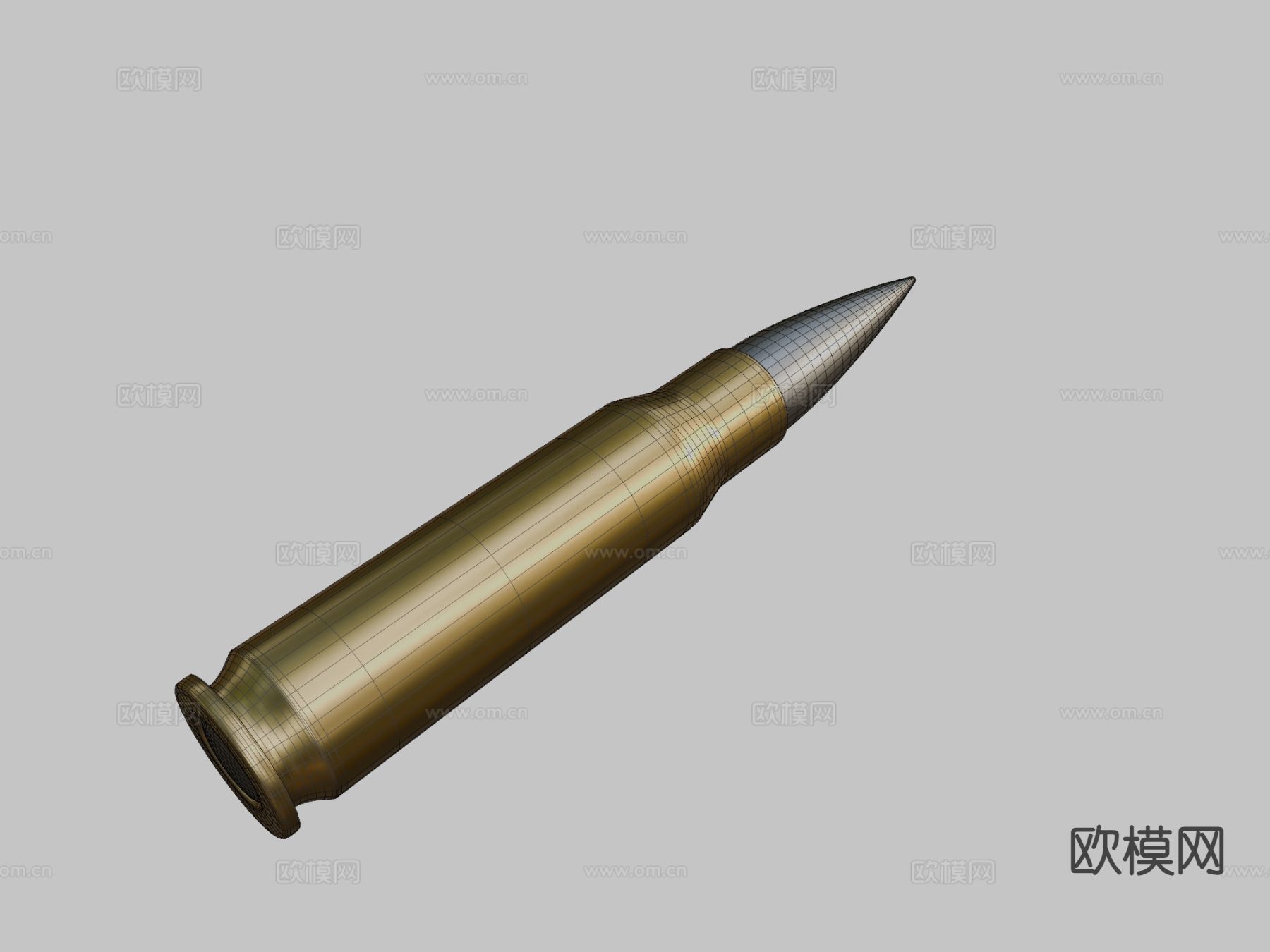 子弹7.62×51mm3d模型