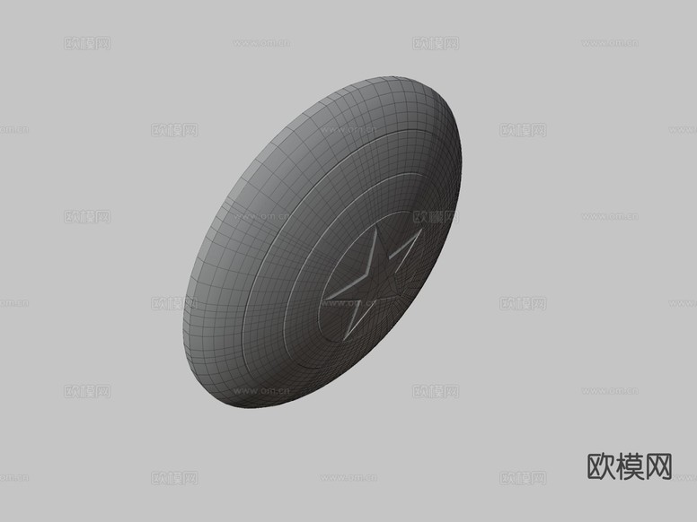 美国队长 盾牌 漫威3d模型下载(渲染图3)