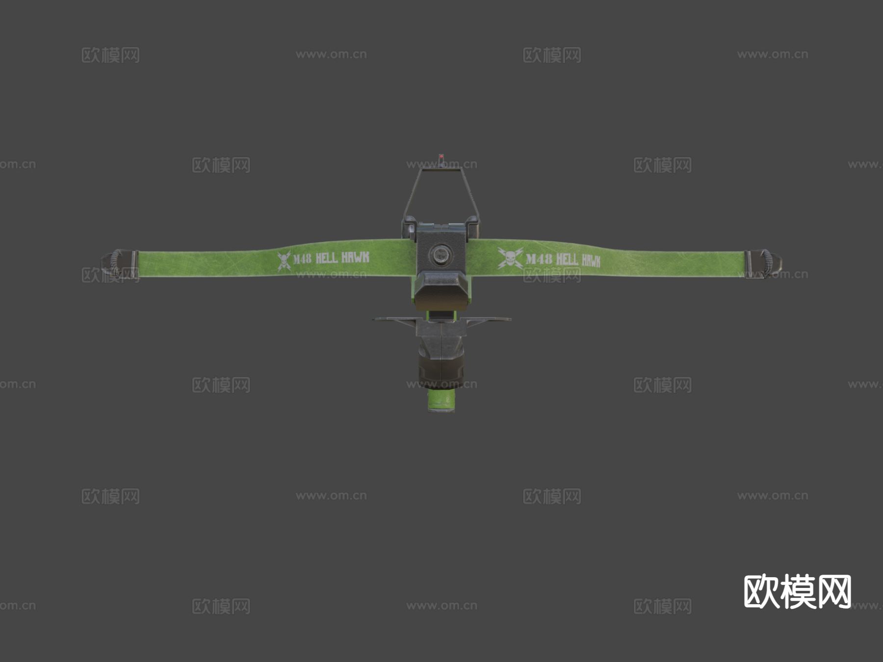 M48地狱鹰突击弩 游戏道具3d模型