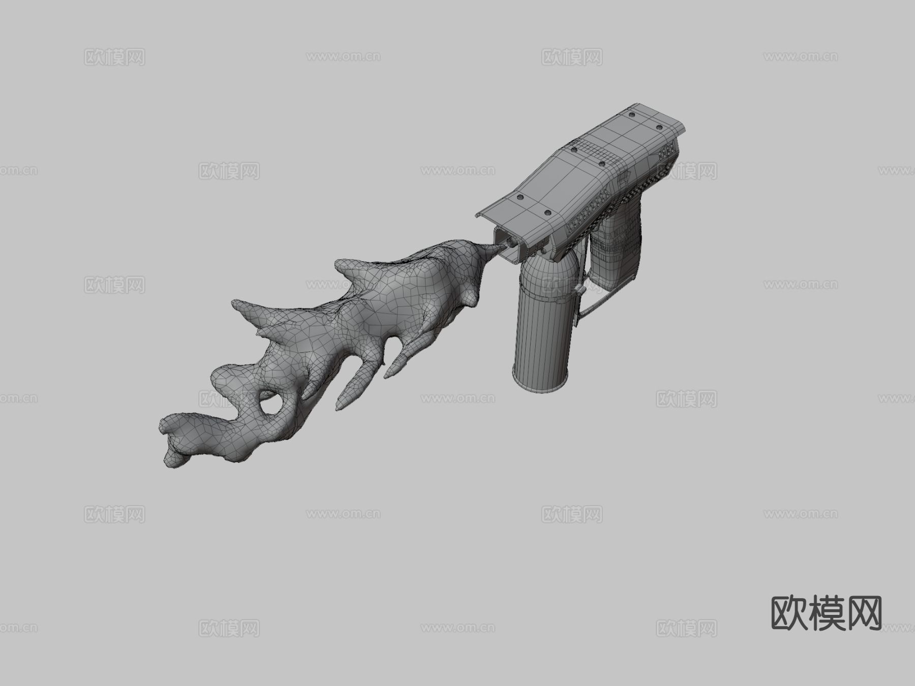 小型喷火器 游戏道具3d模型