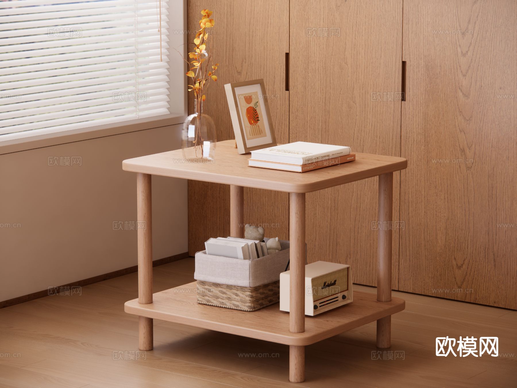 原木风边几su模型