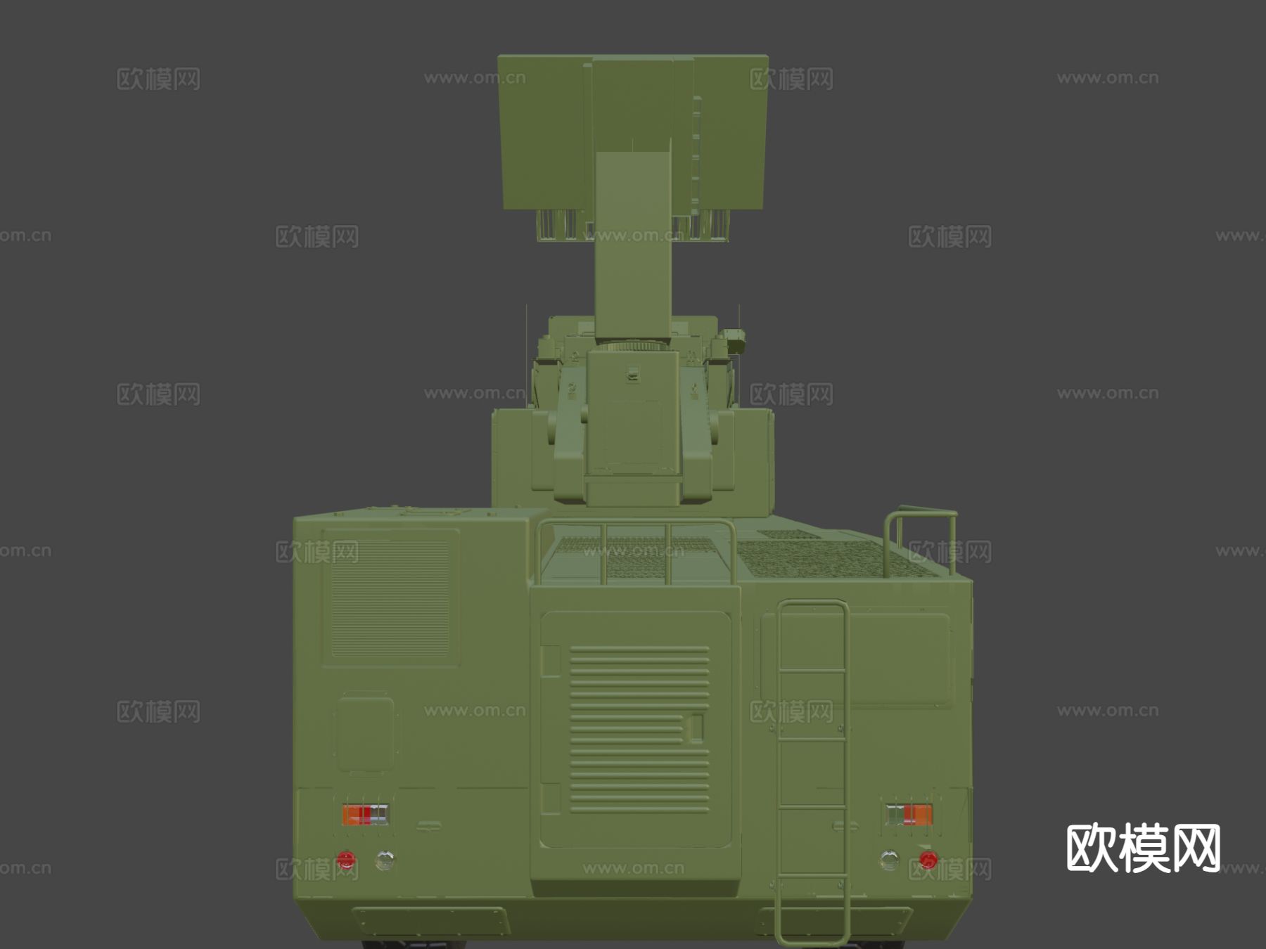 地对空导弹装甲车3d模型