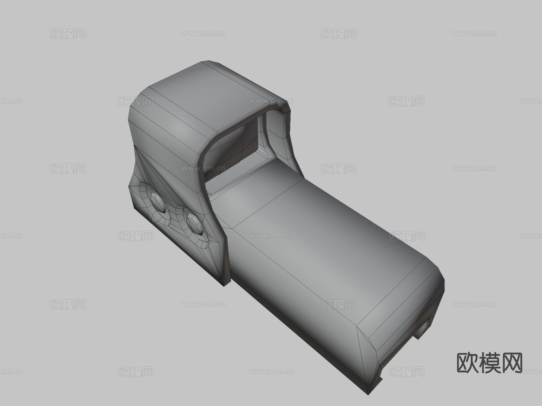 全息瞄准镜 游戏武器3d模型